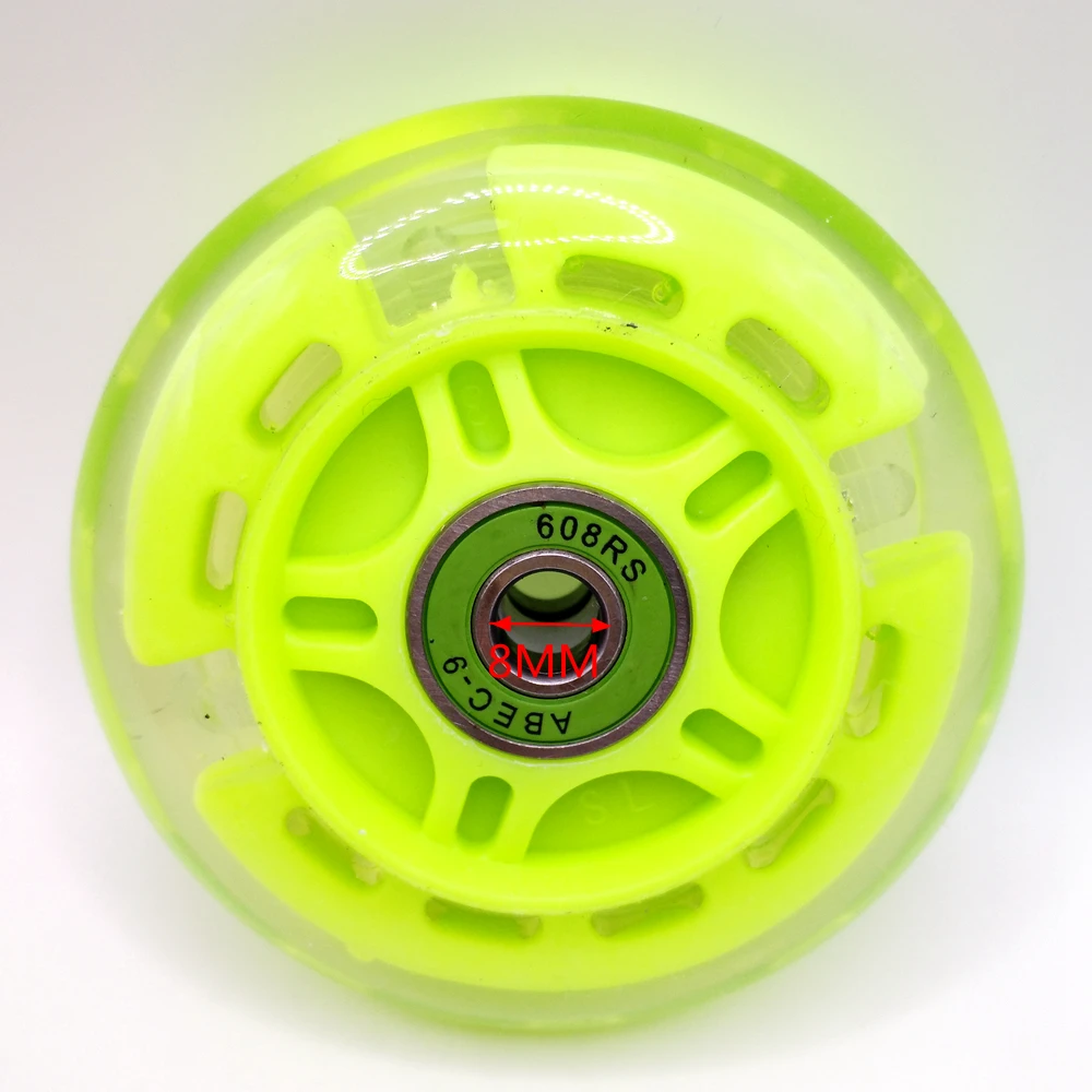 Scooter wheel for children 80 mm flashing wheel lighting wheel scooter 2 pcs/lot