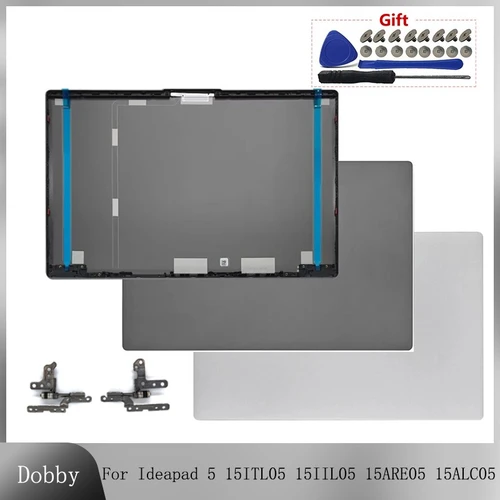 Imagen 1 del producto Nuevo para Ideapad 5 15ITL05 15IIL05 15ARE05 15ALC05 2020 2021 tapa LCD cubierta trasera bisel frontal bisagras Metal plata portátil superior
