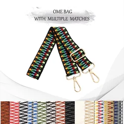 Nylon/Cotton Bag Strap Woman Handbag Wide Colored Straps for Crossbody Messenger Shoulder Bag Accessories Adjustable Straps