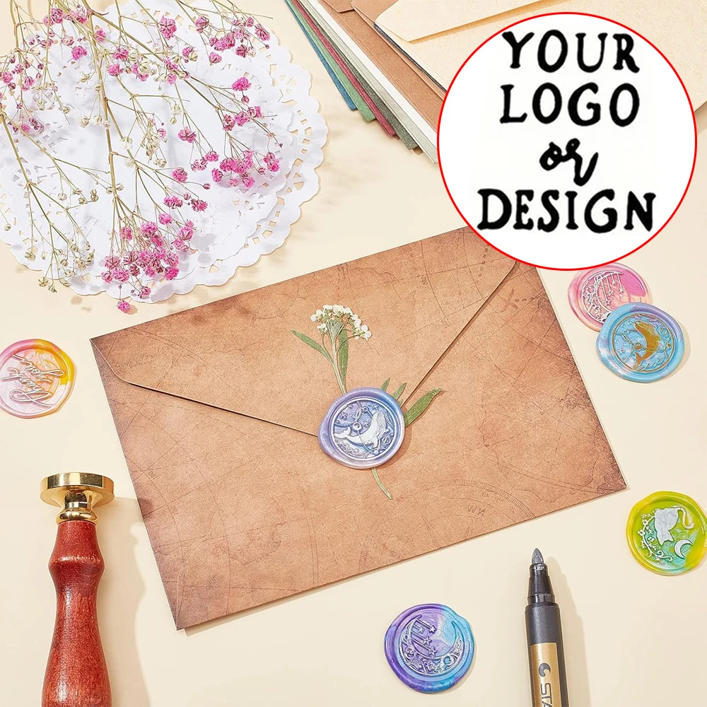 

LOGO Customize Sealing Wax Stamp Envelop DIY Personalized Custom seals Wedding Party Birthday Invitations Gifts Decoration