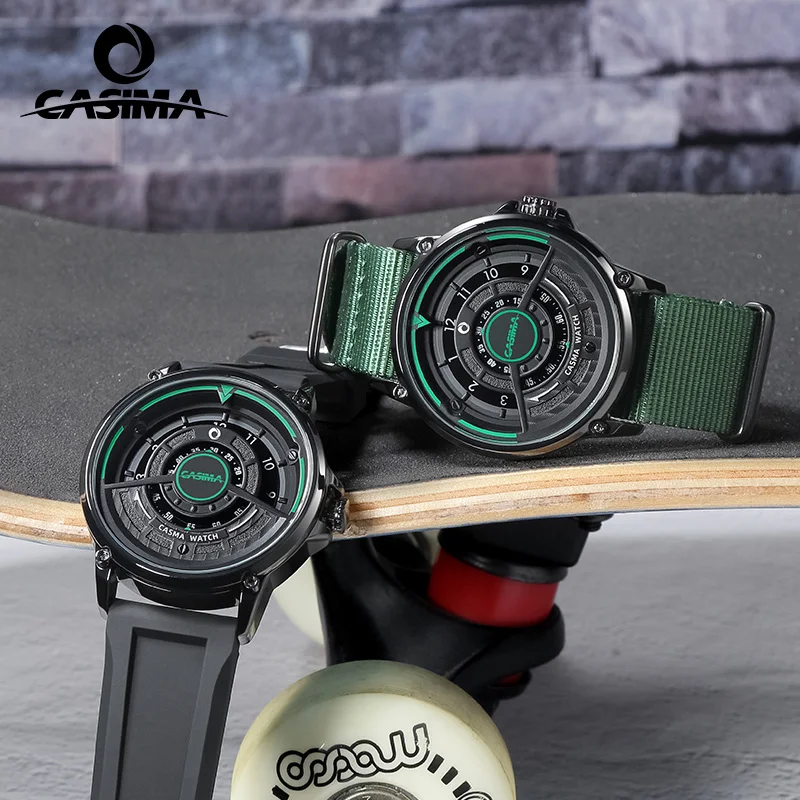 Orologi sportivi CASIMA per studenti, cinturino in silicone con movimento al quarzo, autentico, modello CS2107-1029