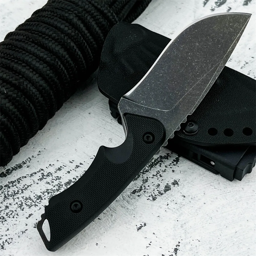 

Высококачественный уличный нож с фиксированным клинком из стали 7Cr13MoV, рукоять G10, для экспедиций в джунглях, охоты, военные ножи с ножнами