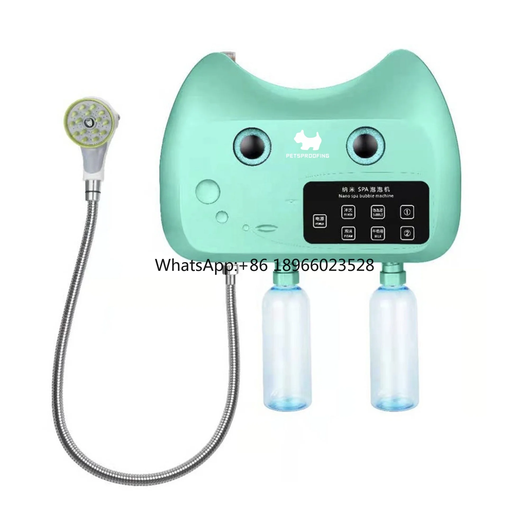 Automatic Multifunctional pet grooming nano cleaning device SPA shampoo bubble machine for pet shop pet hospital