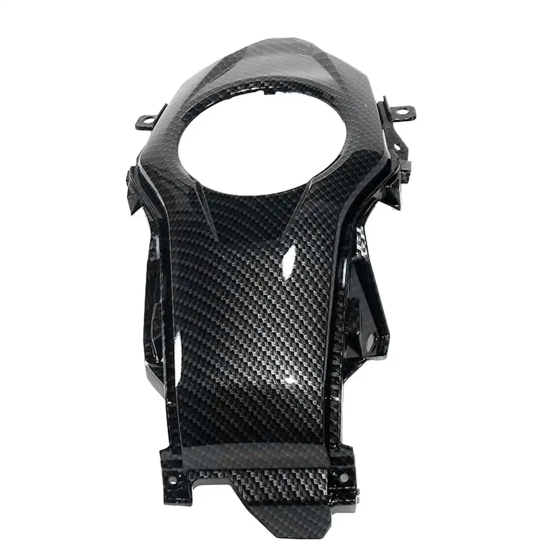 Black Carbon Fiber Texture Plastic Fuel Gas Tank Cap Cover Fairing Fit for Honda Grom 125 MSX125 2016 2017 2018 2019 2020