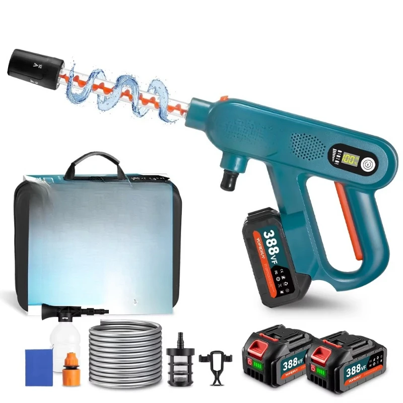 

200Bar brushless high pressure car wash gun 6 in 1 electric garden wash