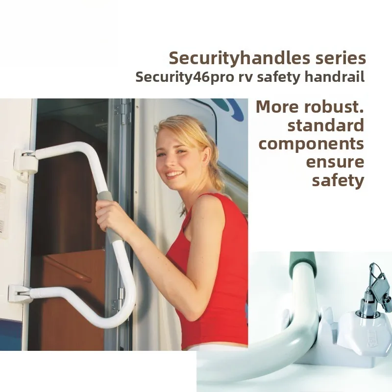 Imported RV door lock, get on the armrest, RV up and down handle, Jinghang RV handle