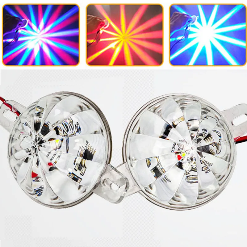 Luz estroboscópica LED de 8W, luz anticolisión para bajos de vehículos, impermeable, luz auxiliar de freno/antiniebla para coches, motocicletas, vehículos todoterreno y embarcaciones.