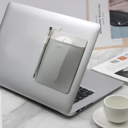 Sticker Wallet Pouch External Adhesive Laptop Back Mouse Sleeve Digital Hard Drive Carrying Case Storage Cover Bag Pocket