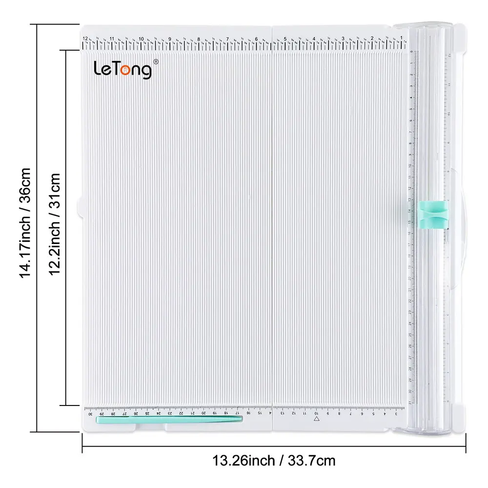 36x33.7cm przycinarka do papieru tablica punktowa Craft gilotyna do papieru składany strzelec do DIY Scrapbooking narzędzie do tworzenia kartek nowy 2024 — zdjęcie 4