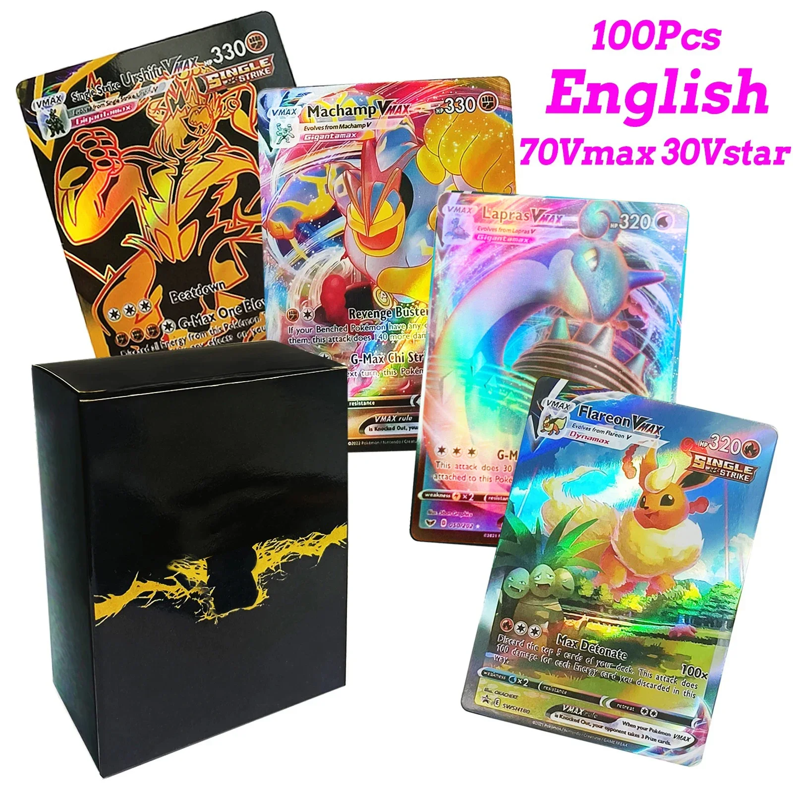 Pokemon Cards Vmax Vstar EX GX Energy Toys Card No Repetition