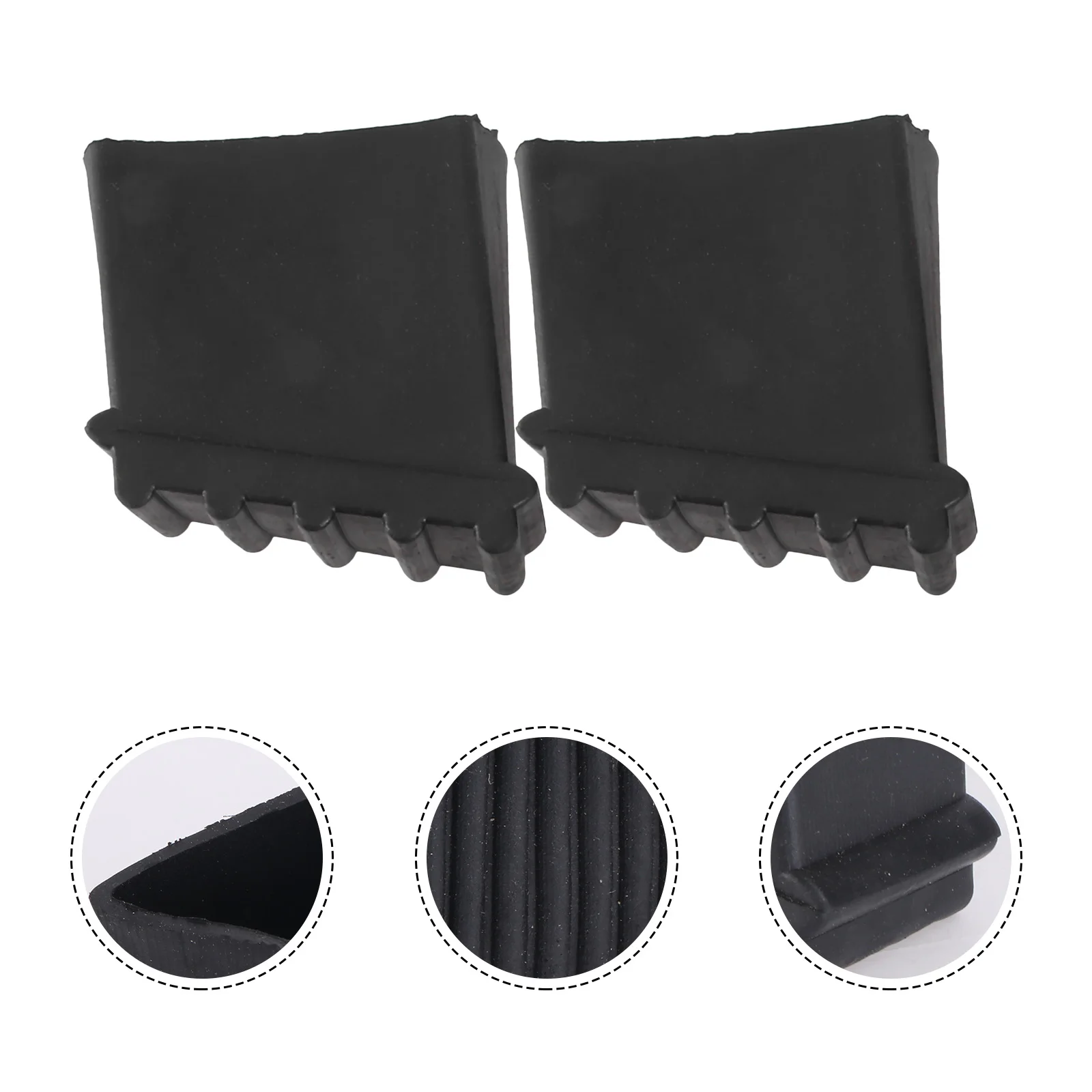 2 Pcs Ladder Foot Cover Feet Accessories Step Covers Bedframe Felt Household Pads Rubber Protective Work Sole Protector