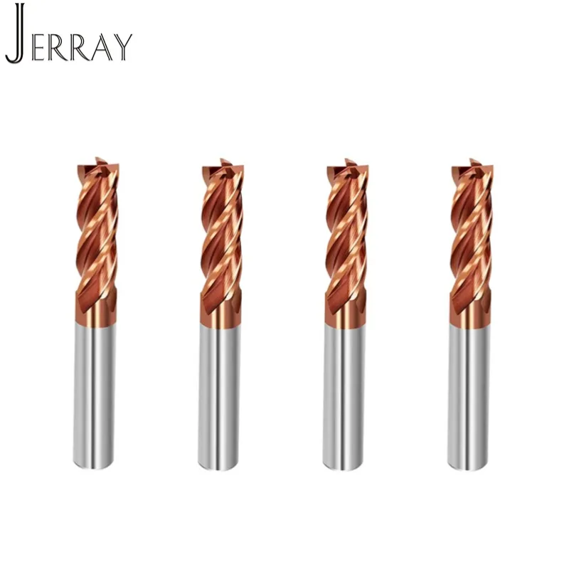 

HRC55 D4 6 8 мм квадратные плоские концевые фрезы спиральные биты фрезы с ЧПУ фрезы с ЧПУ для деревообработки