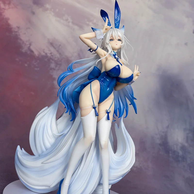 Pre-vendita Azur Lane Shinano Action Figure 28 cm Shinano Bunny Girl Sexy Anime Girl Figure GK Ornamenti Modello adulto Bambola Giocattoli Regalo