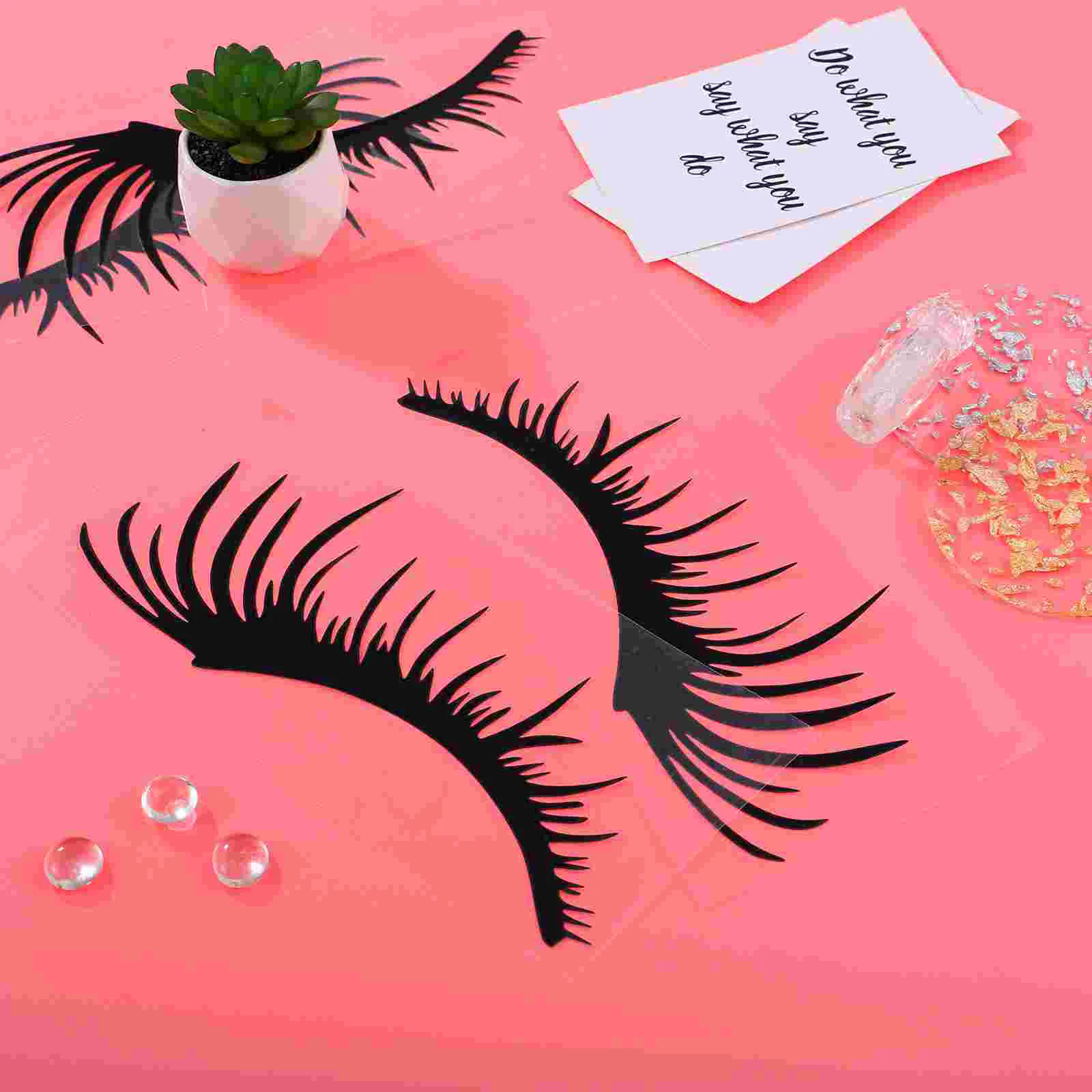 Vehicle Eyelash Sticker Stickers Windshield Decal Miss Car Lamp Decoration Cars