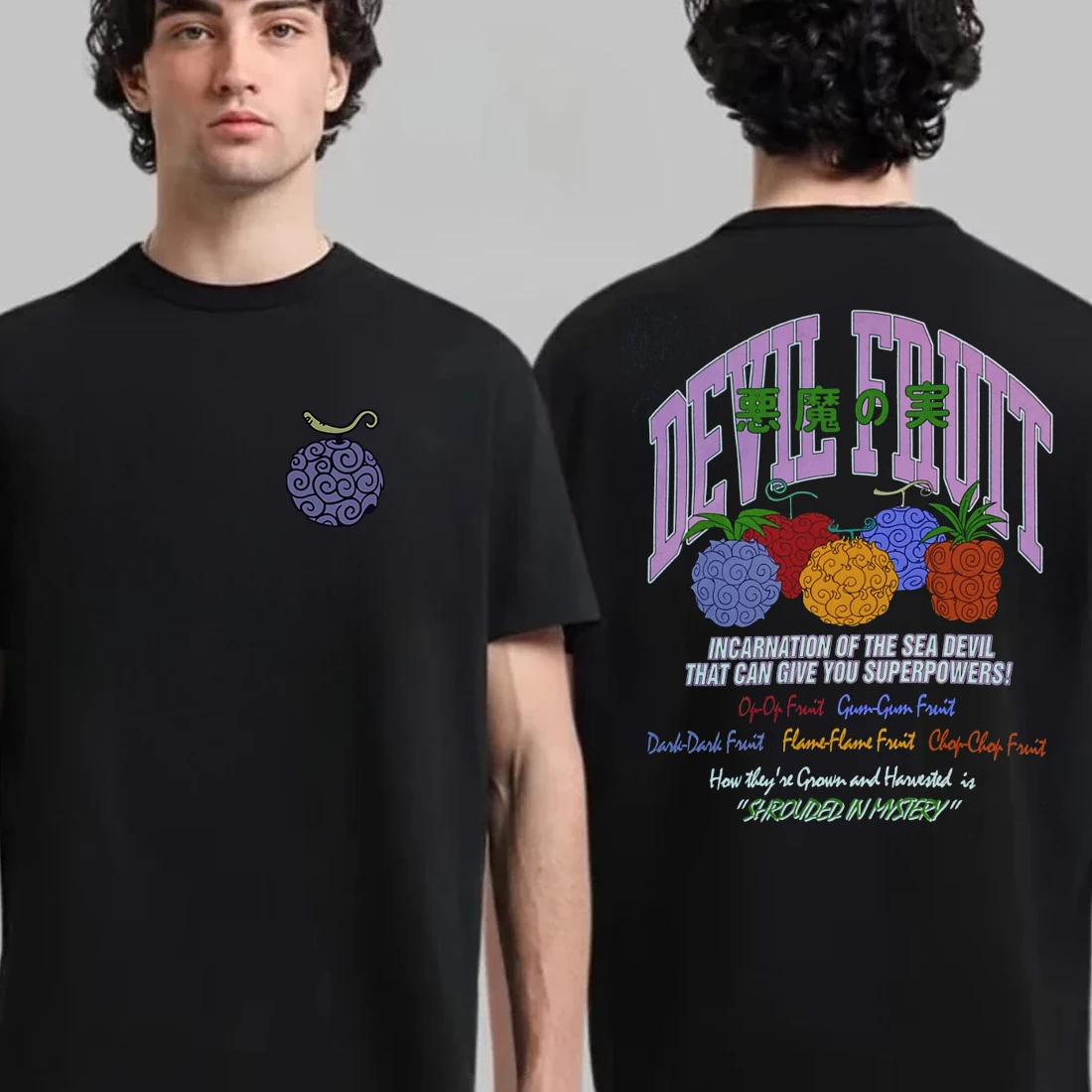 Devil Fruit One Piece Monkey Luffy T Shirt Men Women's Kids Anime T-shirt Cotton Short Sleeve Tee Summer Clothing Oversized Tops