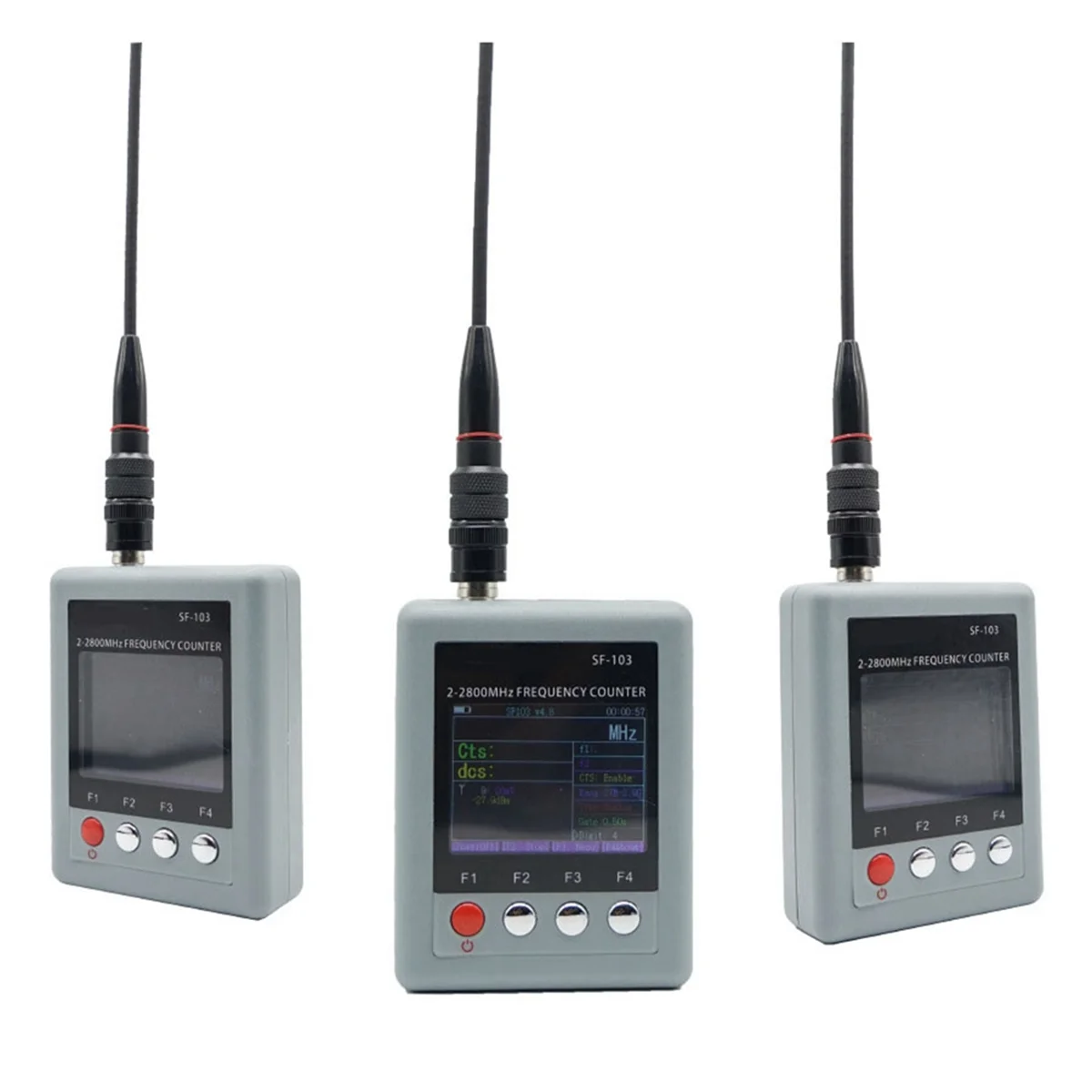 SF-103 Frequency Counter DMR Digital Signal Testable 2MHz-2800MHz CTCSS/DCS Frequency Meter US Plug