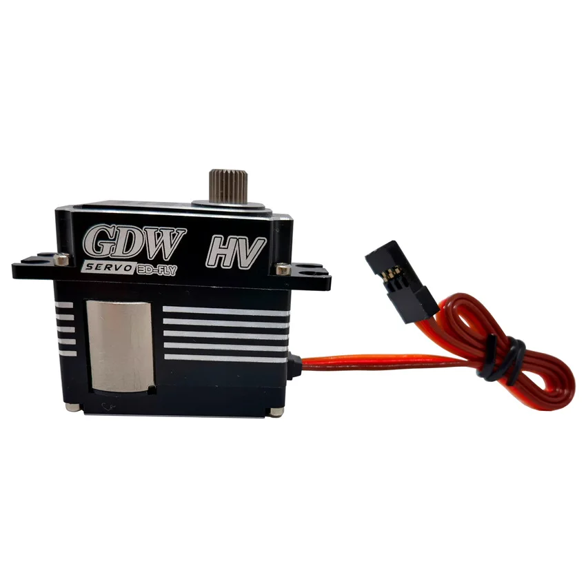 GDW DS596MG 15kg Servo numérique sans noyau 0.085s engrenage en acier HV coque entièrement métallique pour avion RC Robot aile fixe