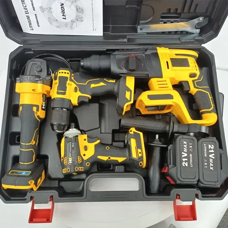 2026Hot Products 12 Volt Portable Electric Brushless 18 Volt 21 Volt Rechargeable Li-Ion Battery Driller