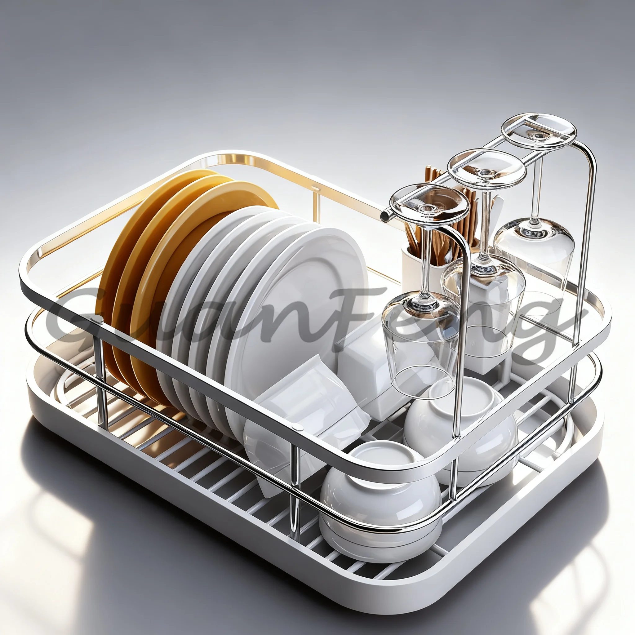 Countertop Kitchen Sink Rack, Tableware & Chopsticks Storage Cabinet, Multi-purpose Kitchen Storage Organizer