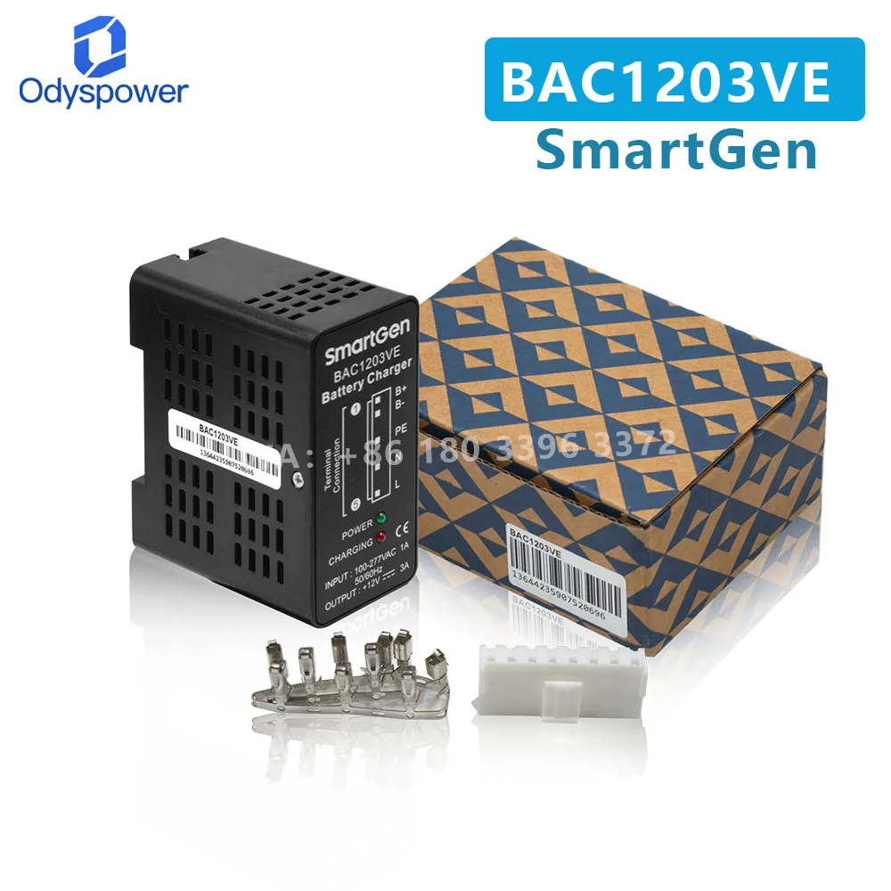 SmartGen BAC1203VE 3A 12V Generator Battery Charger Intelligent Float Battery Charger Module Genset Parts