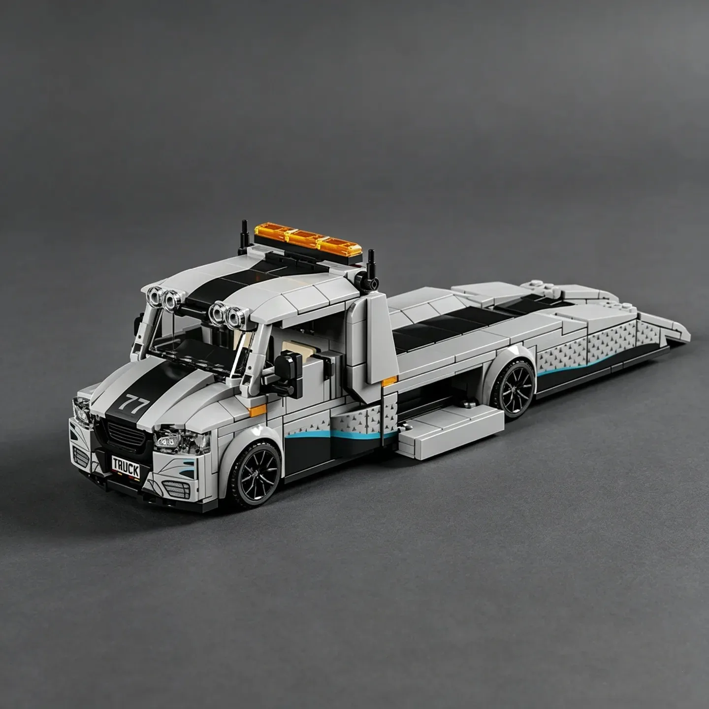  Heavy Duty Tow Truck Building 672PCS Blocks MOC Technical Recovery Vehicle Model Bricks Toys For Adult Festival Party Gifts