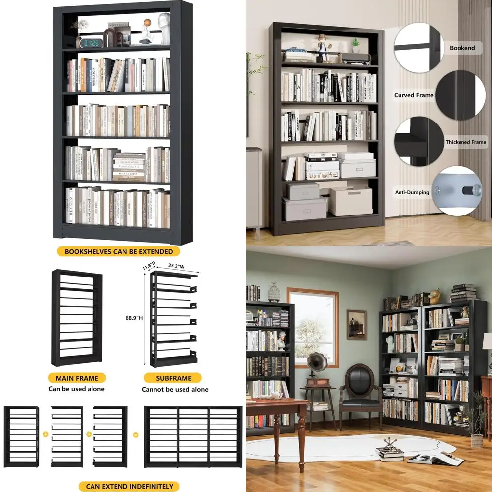 "69 Inch Tall 5-Tie…