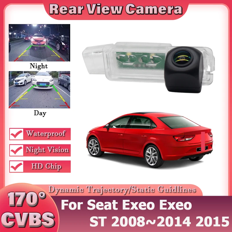 

Камера заднего вида для Seat Ibiza 6L 6J SC MK3 MK4 MK5 Exeo Exeo ST CCD Камера ночного видения Камера парковки заднего вида Камера номерного знака