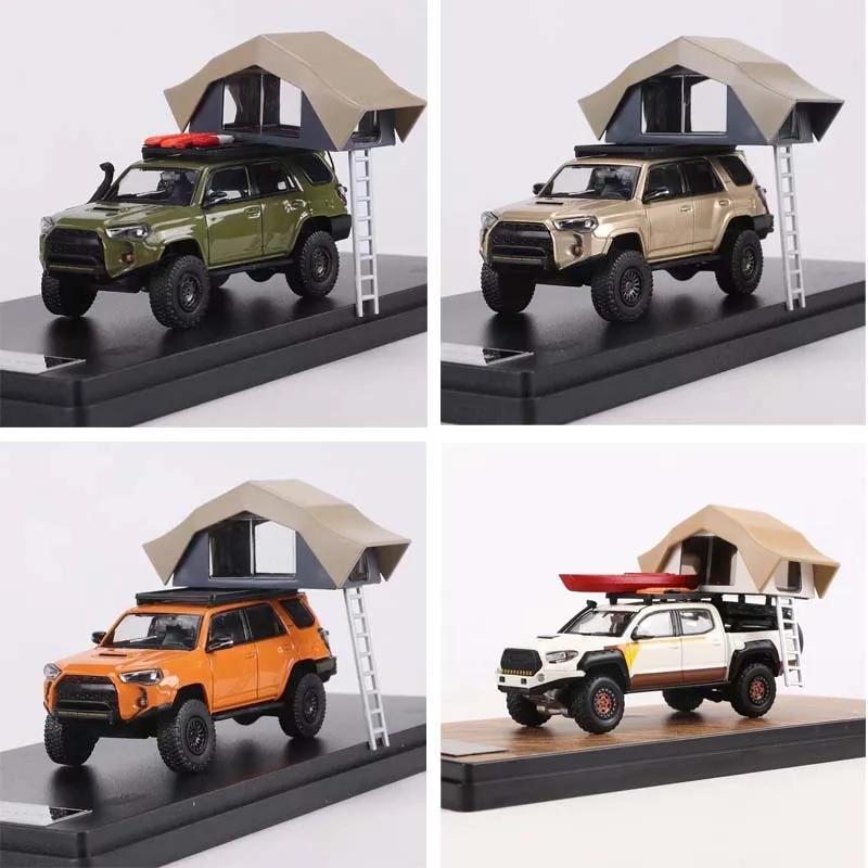 

New GCD 1:64 Black Pickup Truck Alloy Model Metal Diecast Car Off Road Camping Version Simulation Ornament Gift