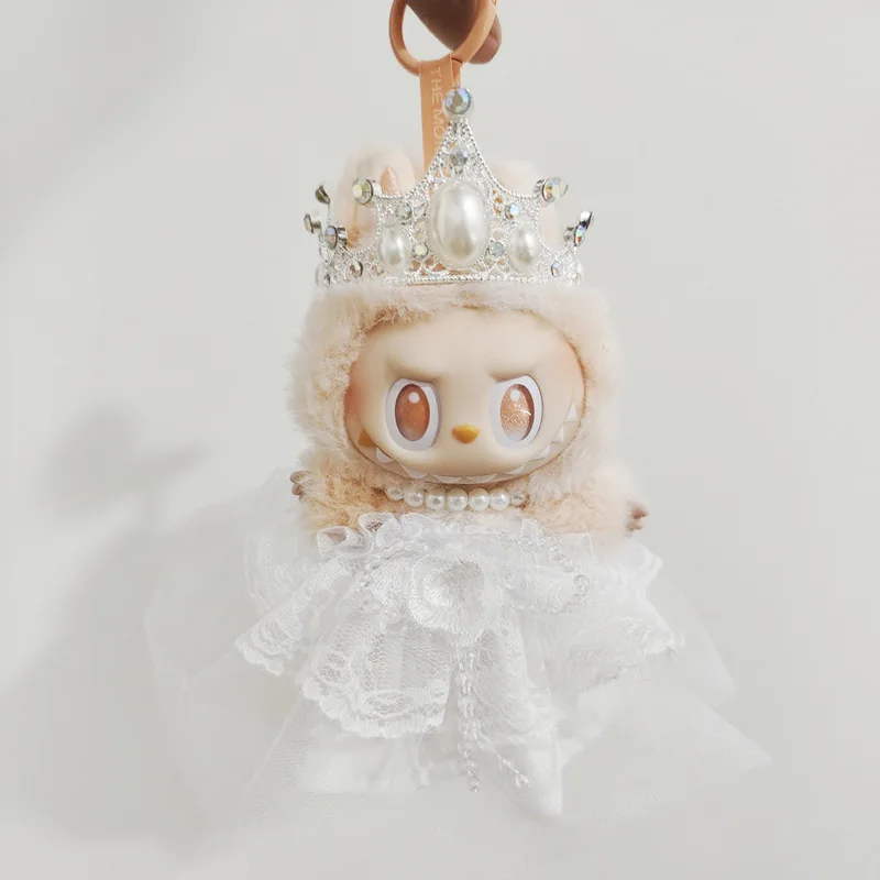 

New Stock Labubu Clothing Wedding Dress Set Bride Replacement Doll Labubu V1 V2 Clothes Toy Doll Accessories Toy Surprise Gift