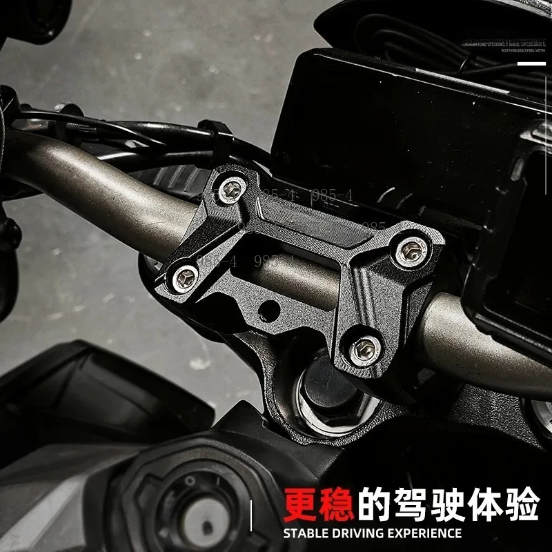 CNC Aluminum Handlebar Risers Brick Mount Clamp  CB650R CB400F NX400 2024, Motorcycle Modification Accessory
