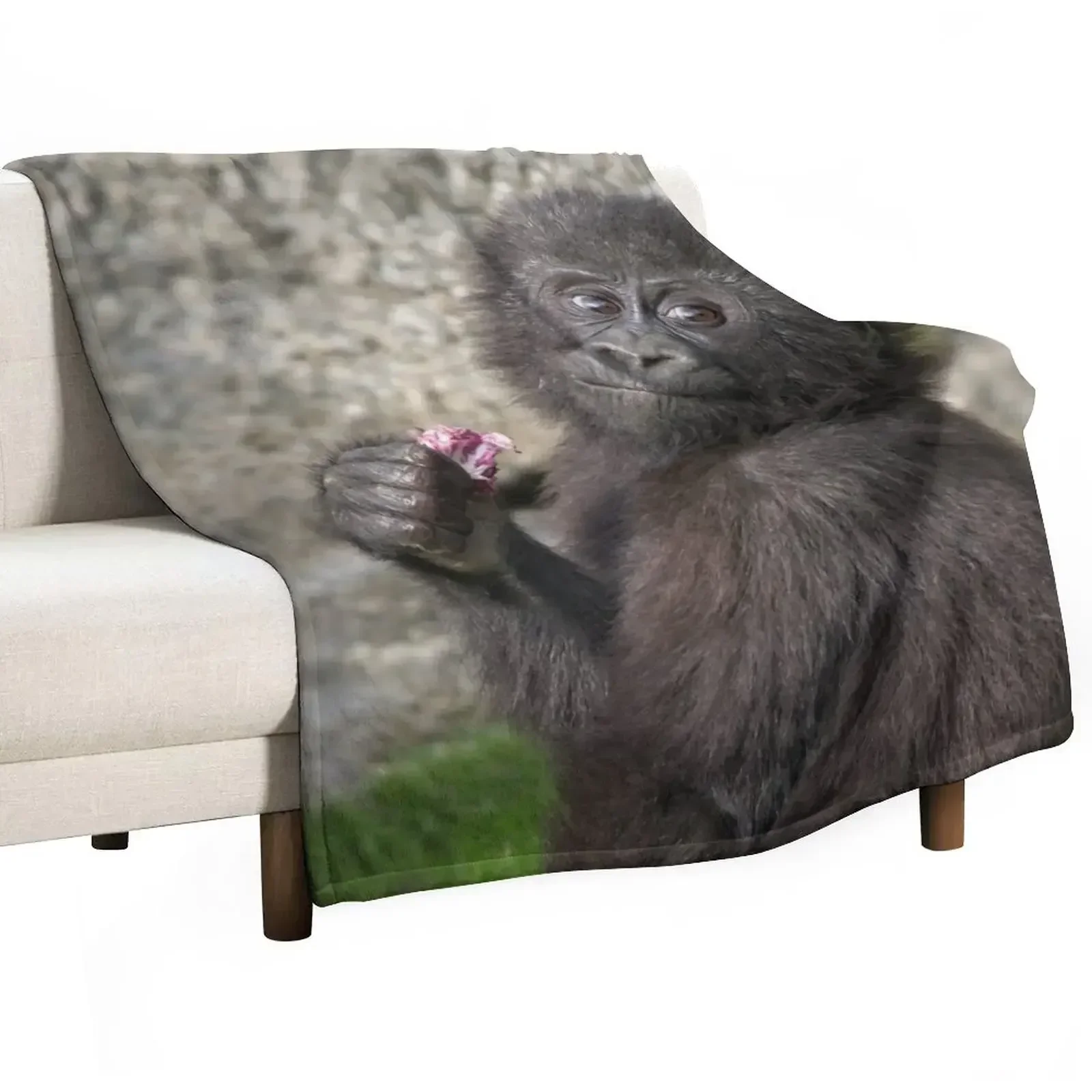 Cute Baby Gorilla Throw Blanket Stuffeds Bed Summer Luxury Hairy Designers Blankets
