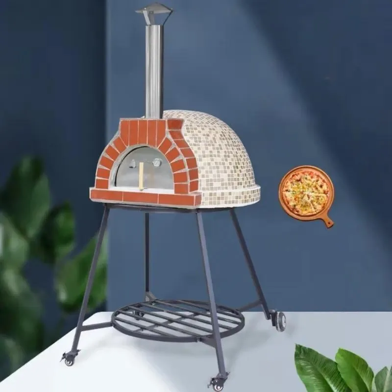 2025 Hot Selling Commercial Wood Fired Pizza Oven High Quality Clay Bricks for Restaurants Hotels Outdoor Use