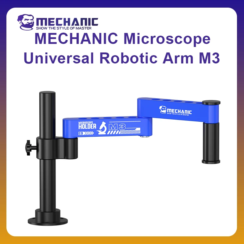 MECHANIC OFFICIAL Microscope Universal Robotic Arm M3 Folding Swing Arm Stand for Stereo Microscope Electronic Repair Support