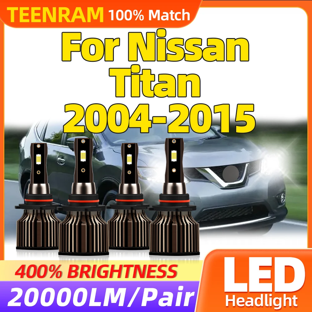 

LED Headlight Bulbs 240W 40000LM Canbus Car Headlamps 6000K White For Nissan Titan 2004-2008 2009 2010 2011 2012 2013 2014 2015