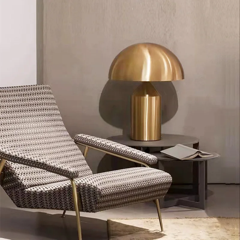 

Modern lamp luxury creative designer living room study bedroom bedside Nordic personality decorative mushroom