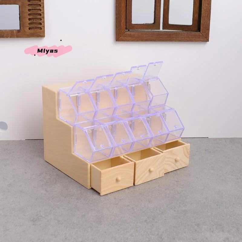 1/12 Schaal Dollhouse Mini Supermarkt Scène Decoratie - Opslag Display Rack met Lollipops voor Fantasiespel Speelgoed