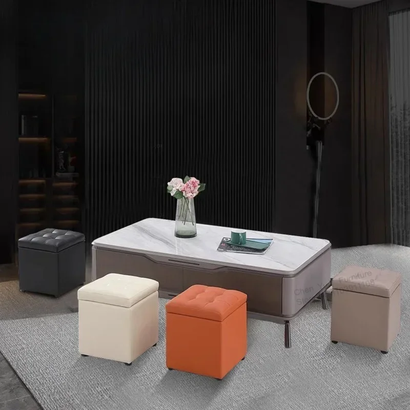 Multifunction Shoe Bench Storage Stool Living Room Fitting Room Home Furniture Simple Storage Stool Modern Tabouret De Stockage image 3