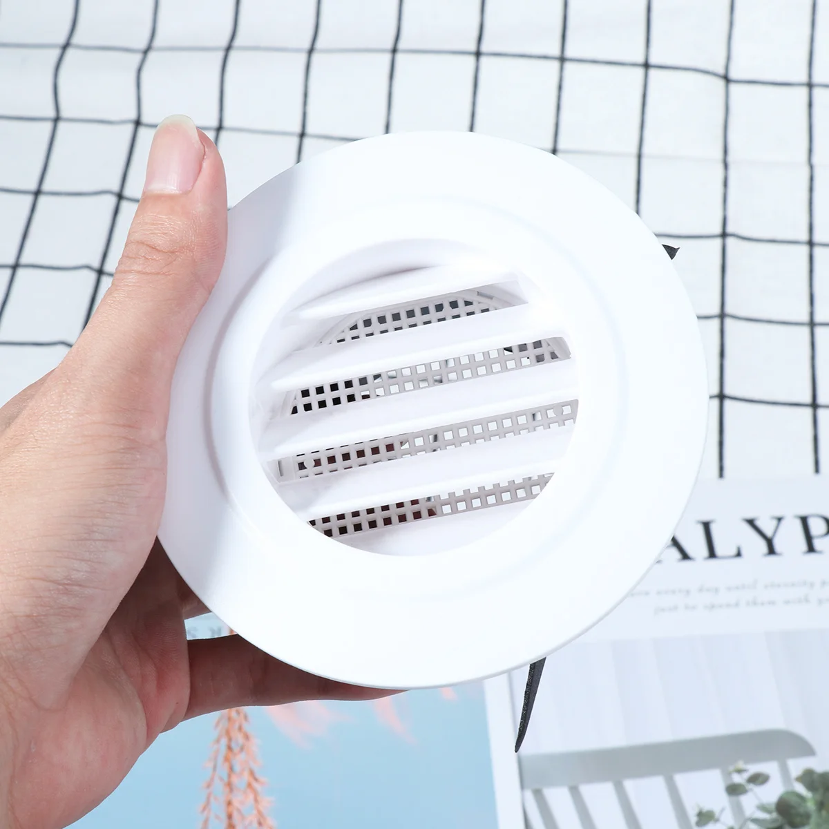 تنفيس الهواء غطاء الشواية ABS منخفضة الضوضاء جدار مستدير السقف شنت تنفيس المدمج في يطير شاشة شبكة الحمام مكتب المدمج شاشة شبكة