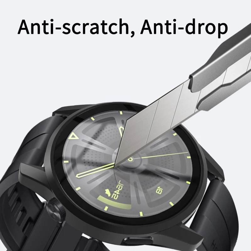 HD Tempered Glass Case for Huawei Watch GT3 46mm 42mm Band Watch GT 3 All-Around Screen Protector Cover Bumper Cases Film