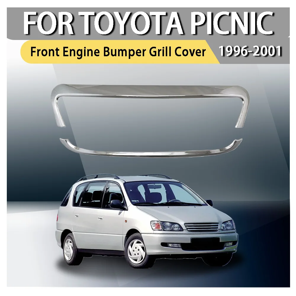 

for Toyota Picnic ipsum 1996-2001 ABS Car Styling Front Engine Bumper Grill cover Upper Center Grille Cover trim Accessories