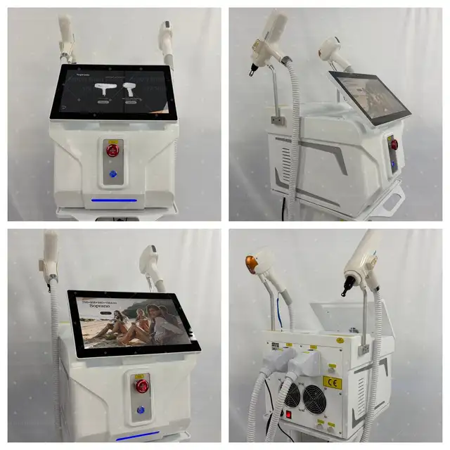 5000W 2 in1 Diode Laser 4 Wavelength Hair Removal Machine ND YAG
