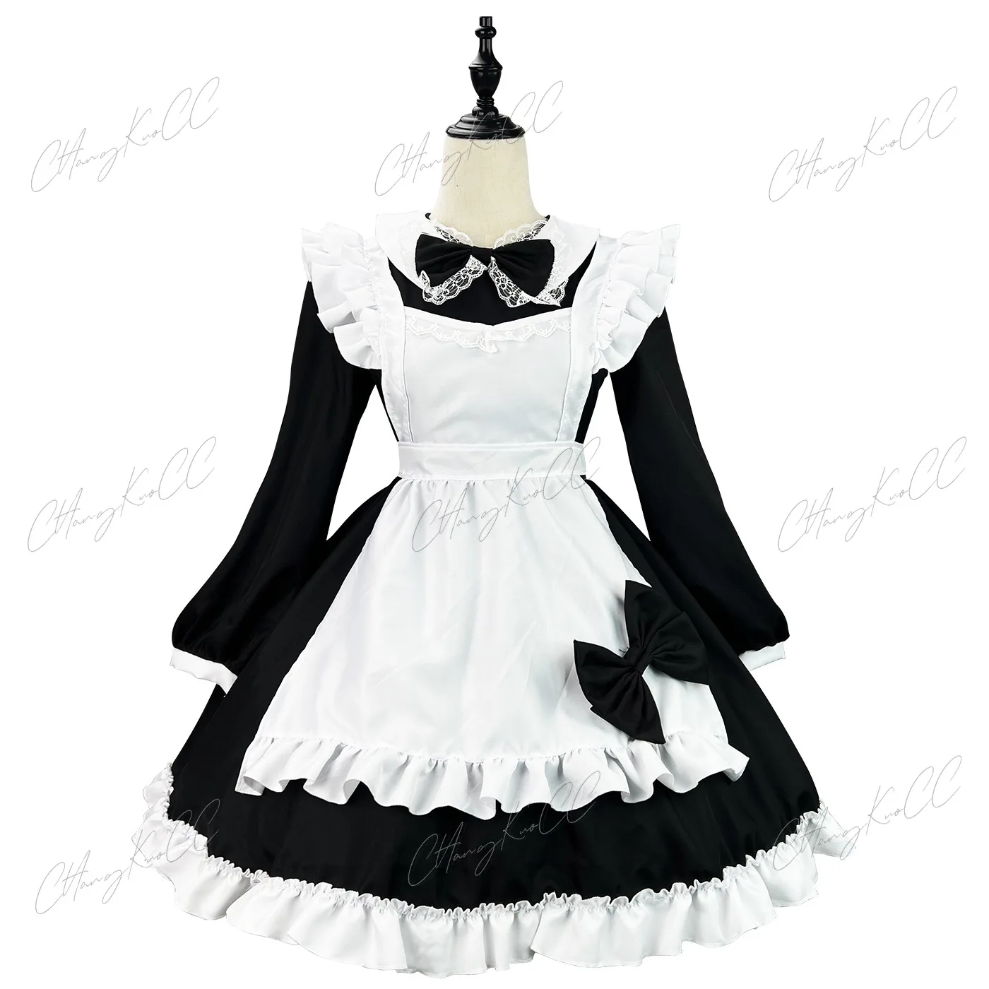 Anime Long Dress French Court Maid Dress Lolita Cosplay Costume Women Girl Dress Outfit Christmas Halloween Carnival Party Gifts