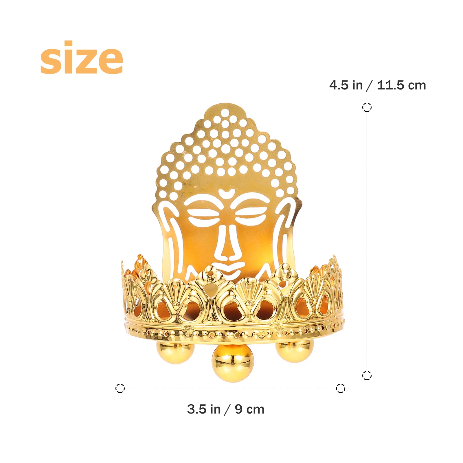 

Buddhist Stand Premium Alloy Offering Holder Religious Butter Lamp Base Home Decor Tea Light Holder