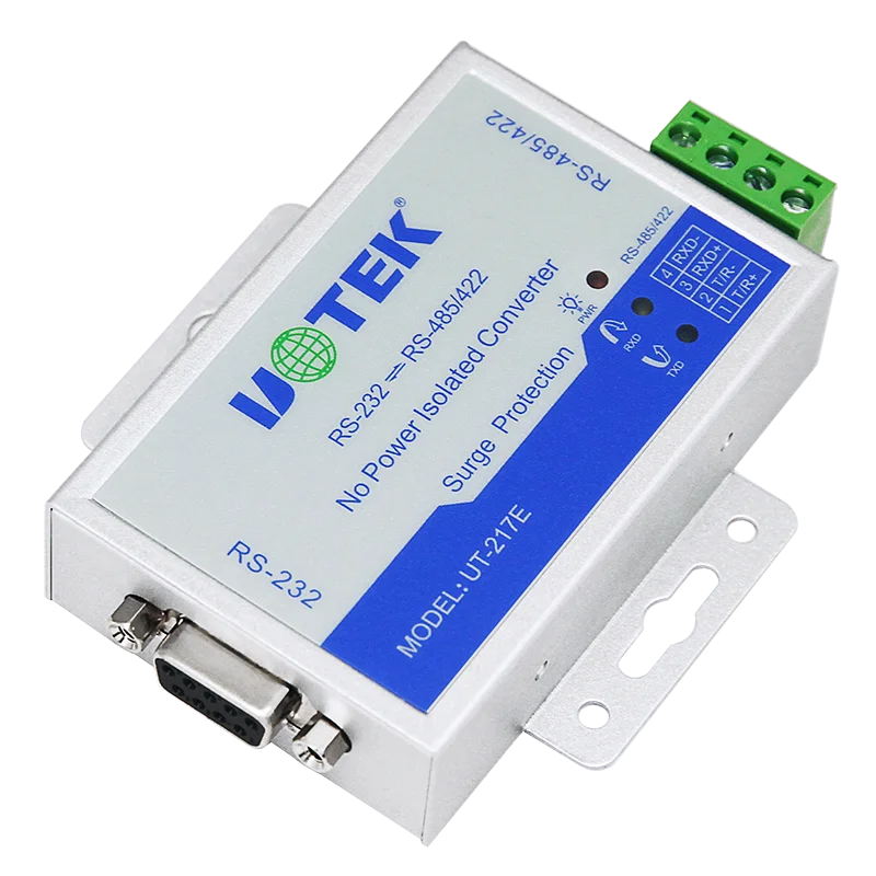 RS232 to RS485/422 Isolated Converter No Power RJ45 Converter  UT-217E Support All Operating System