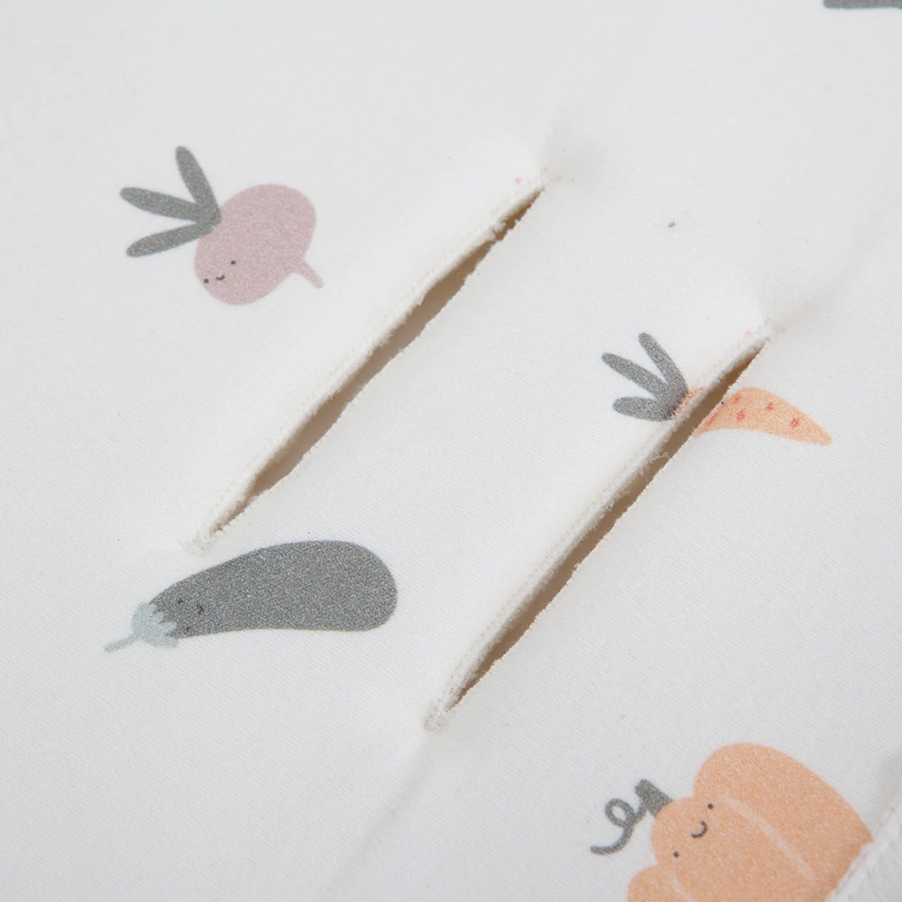 2 ピース/セットベビーカークッション & ベルトカバー漫画プリント衝撃吸収クッション脊椎保護用ユニバーサルベビーカーアクセサリー