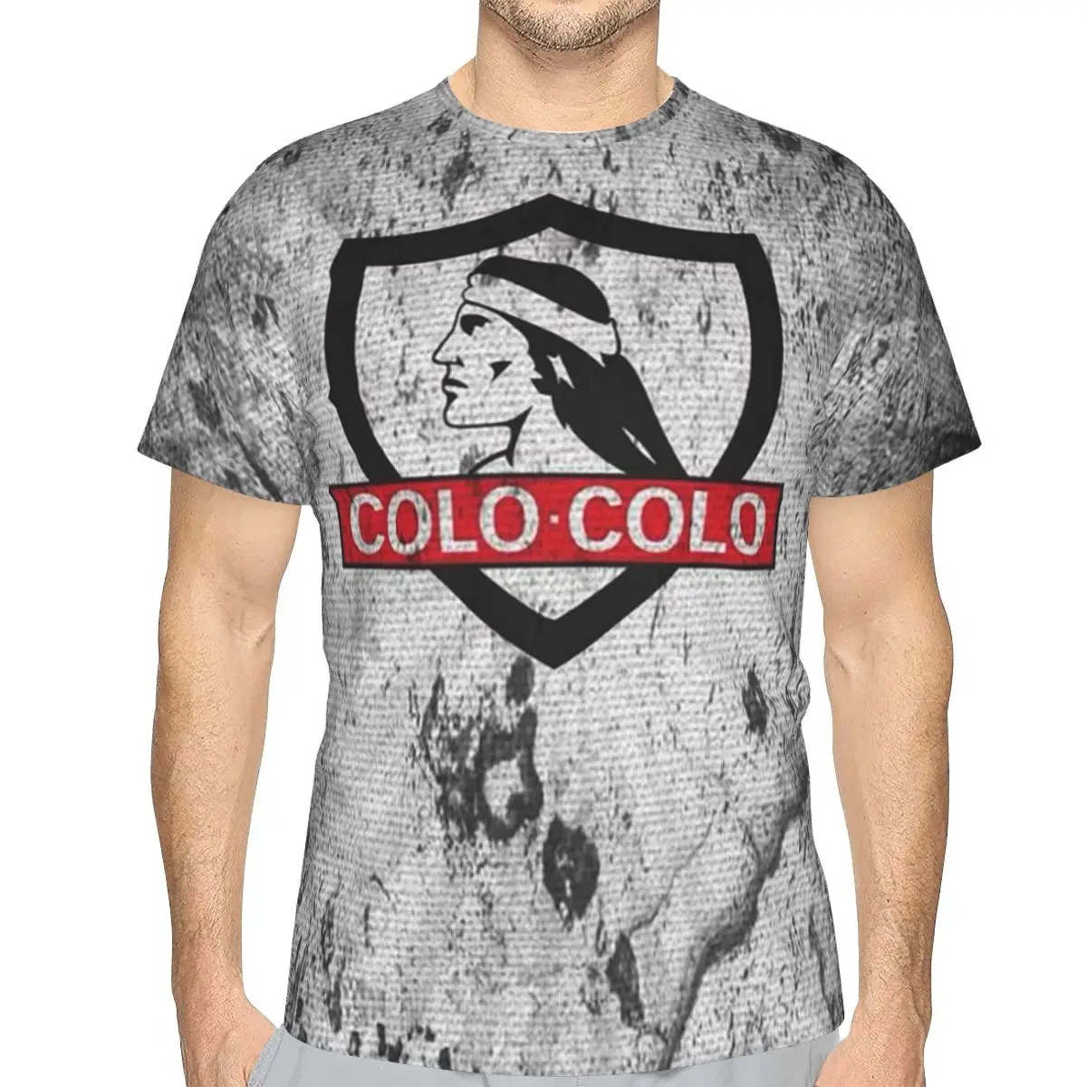 Golden Colo-Colo Campeon DE Chile 100% Cotton T-Shirt Men'sFunny T Shirts Men Crew Neck Short Sleeve