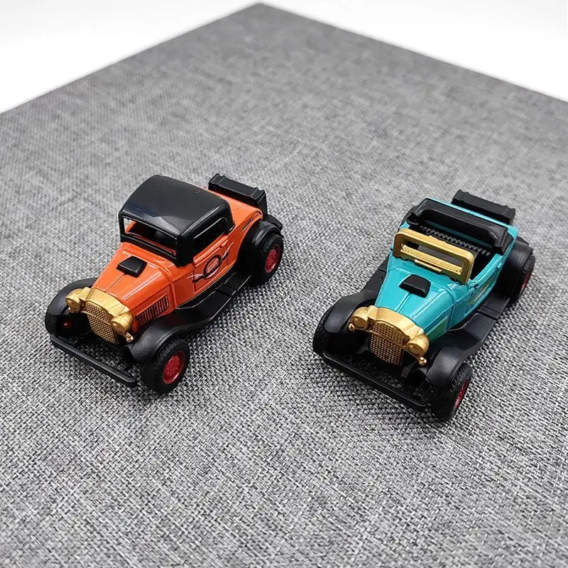 4Pcs Legierung Vintage Mini Auto Set Zurückziehen Fahrzeug Modell Sammlung Kinder Spielzeug Metall Klassische Auto Dekoration Spielzeug Für Kinder geschenk