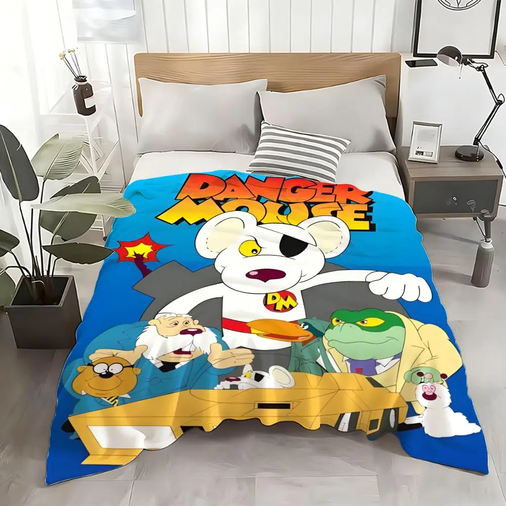 

Плед с изображением мышки Дэнга из мультфильма: мягкий, безопасный для детей, теплый, антистатический, всесезонный, моющийся, для дивана, кровати, дома