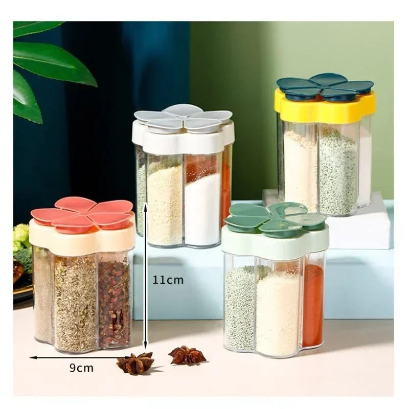 Spice Shakers Jar Plastic Container Seasoning Bottle Organizer Outdoor Camping Kitchen Set Tools Home Gadgets Accesorios