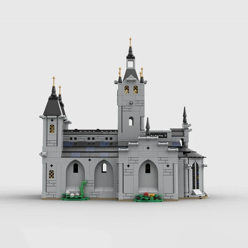

Набор строительных блоков MOC, 1445 шт., средневековая церковная модель, креативная игрушка-архитектура, идеальный праздничный подарок для всех